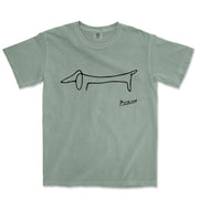 Picasso Dachshund (Lump) Garment - Dyed T-Shirt - Greatest Artists - Harvey Ltd