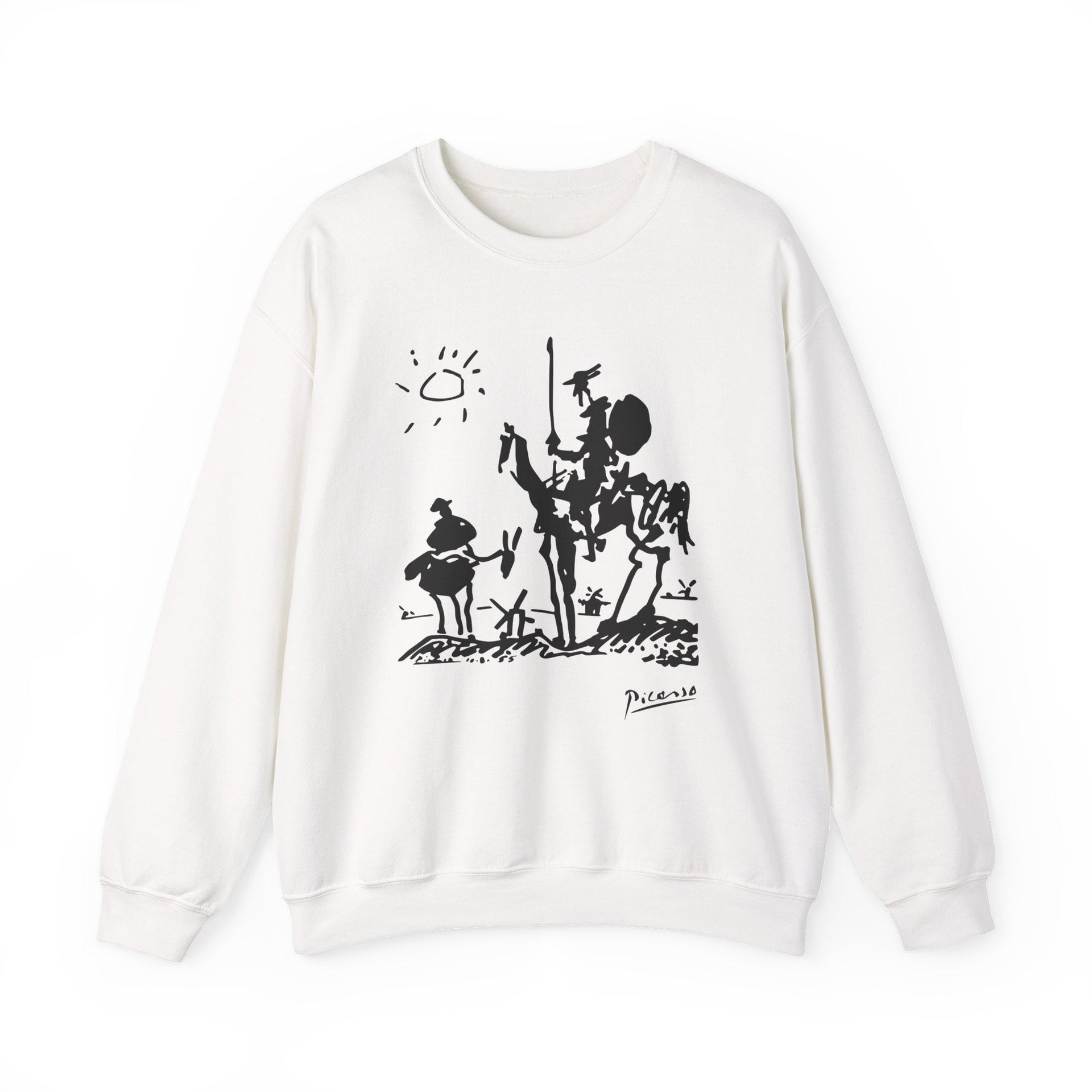 Picasso Don Quixote of La Mancha (1955) Artwork Sweatshirt - Greatest Artists - Harvey Ltd