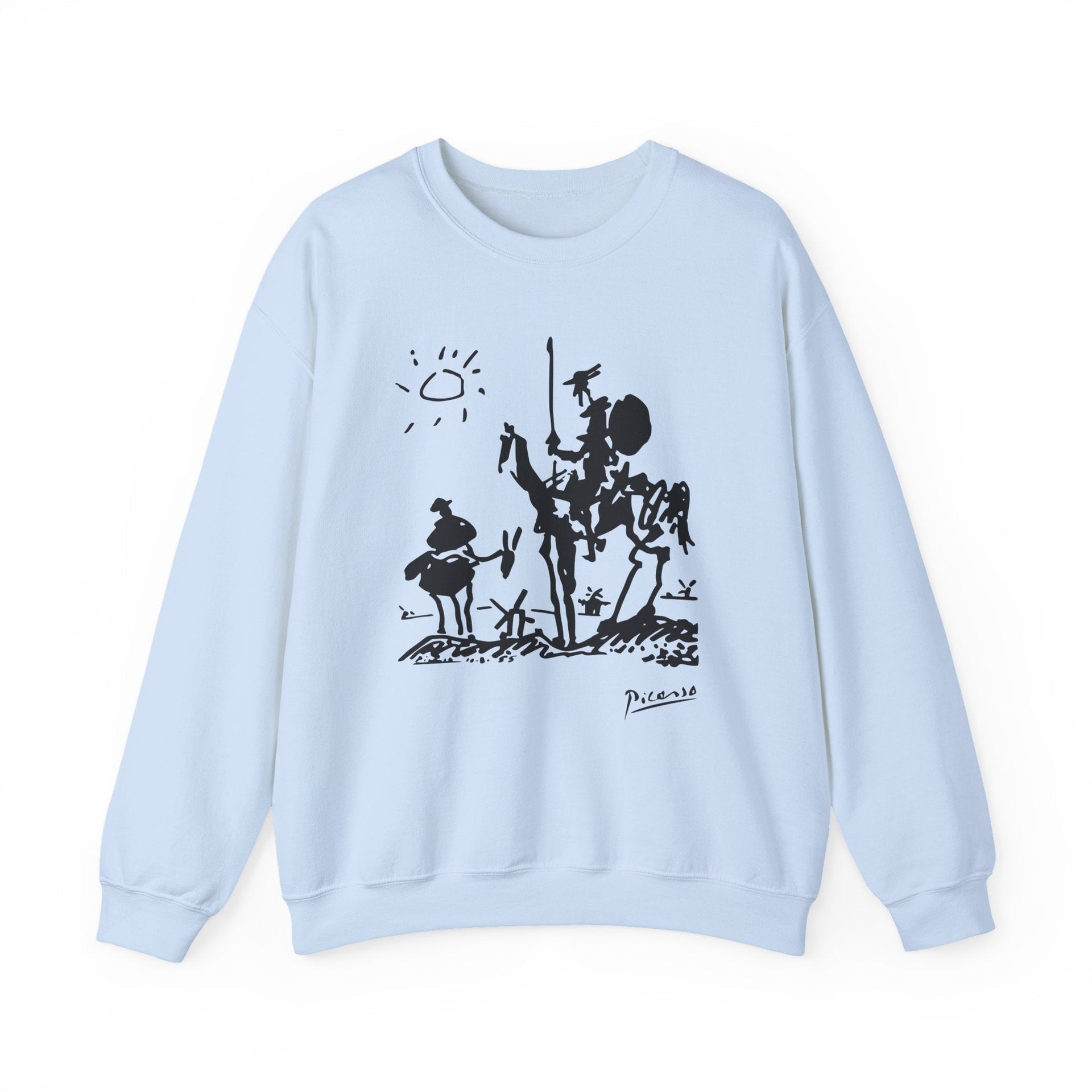 Picasso Don Quixote of La Mancha (1955) Artwork Sweatshirt - Greatest Artists - Harvey Ltd