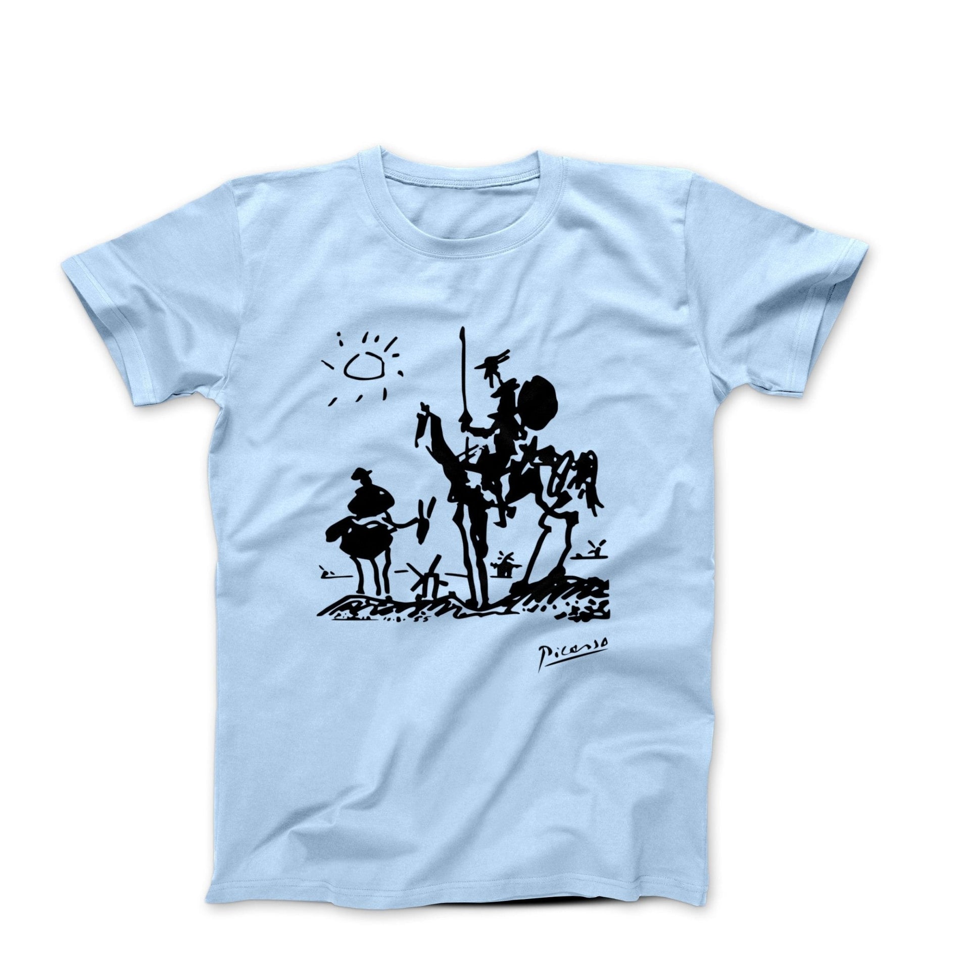 Picasso Don Quixote of La Mancha (1955) Artwork T-Shirt - Greatest Artists - Harvey Ltd