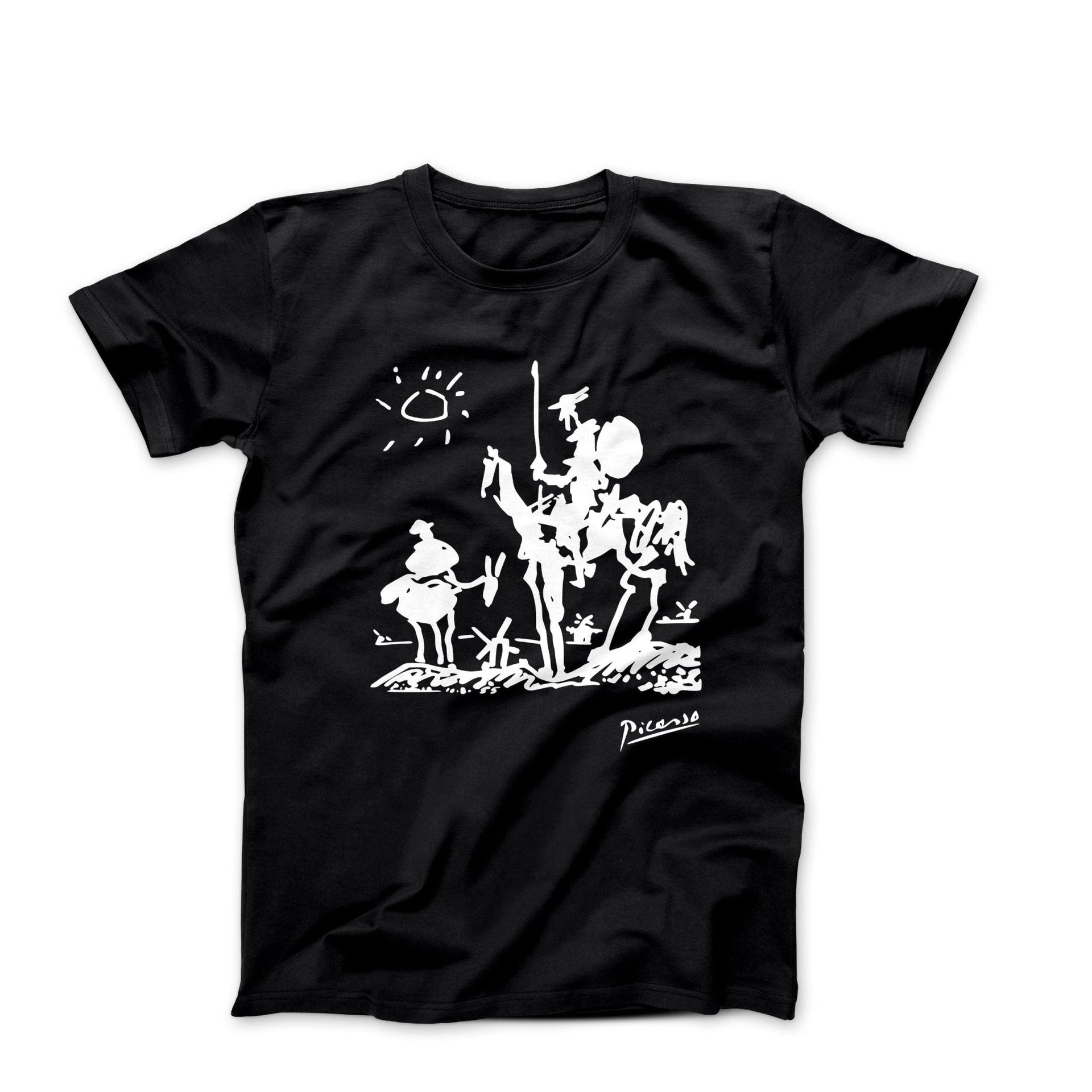Picasso Don Quixote of La Mancha (1955) Artwork T-Shirt - Greatest Artists - Harvey Ltd