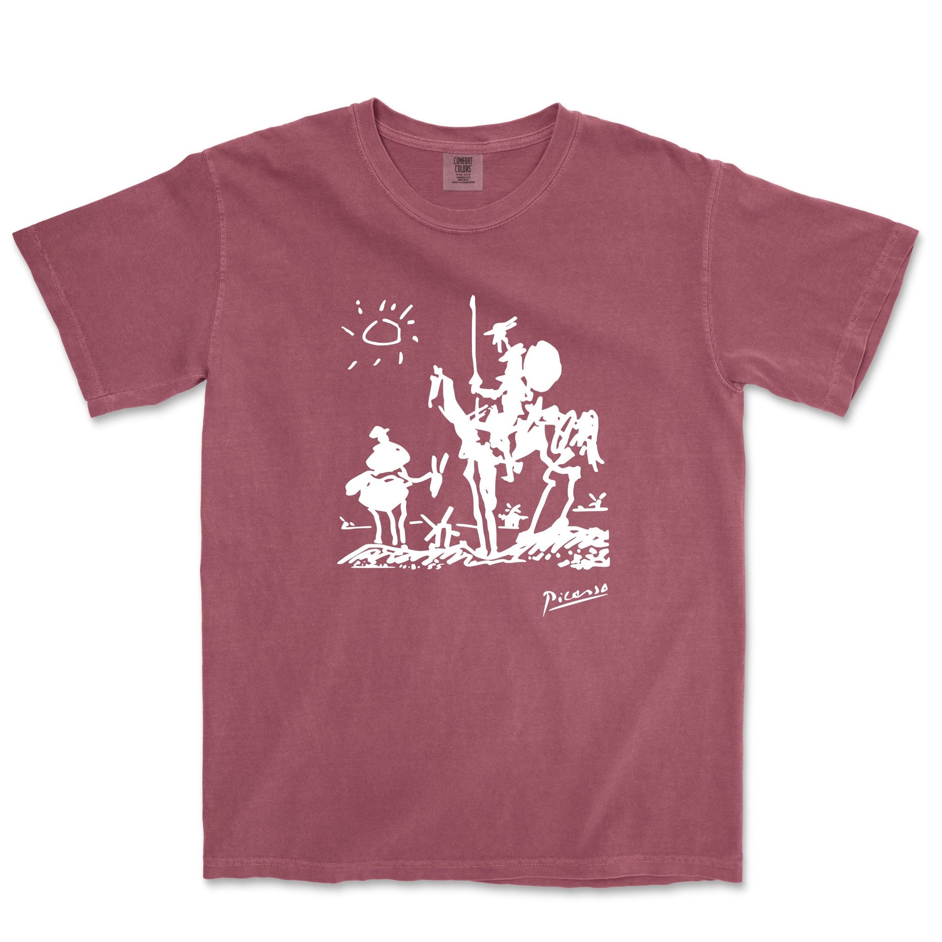 Picasso Don Quixote of La Mancha Garment - Dyed T-Shirt - Greatest Artists - Harvey Ltd