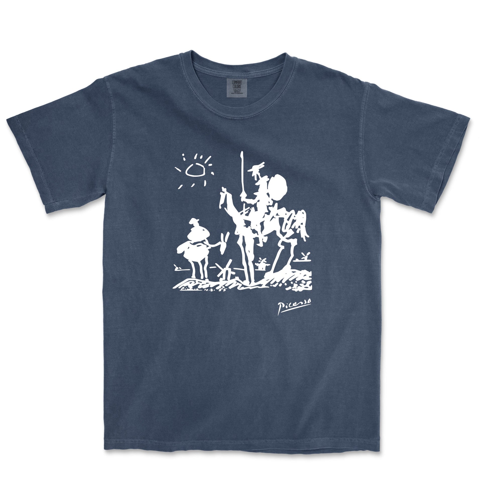 Picasso Don Quixote of La Mancha Garment - Dyed T-Shirt - Greatest Artists - Harvey Ltd