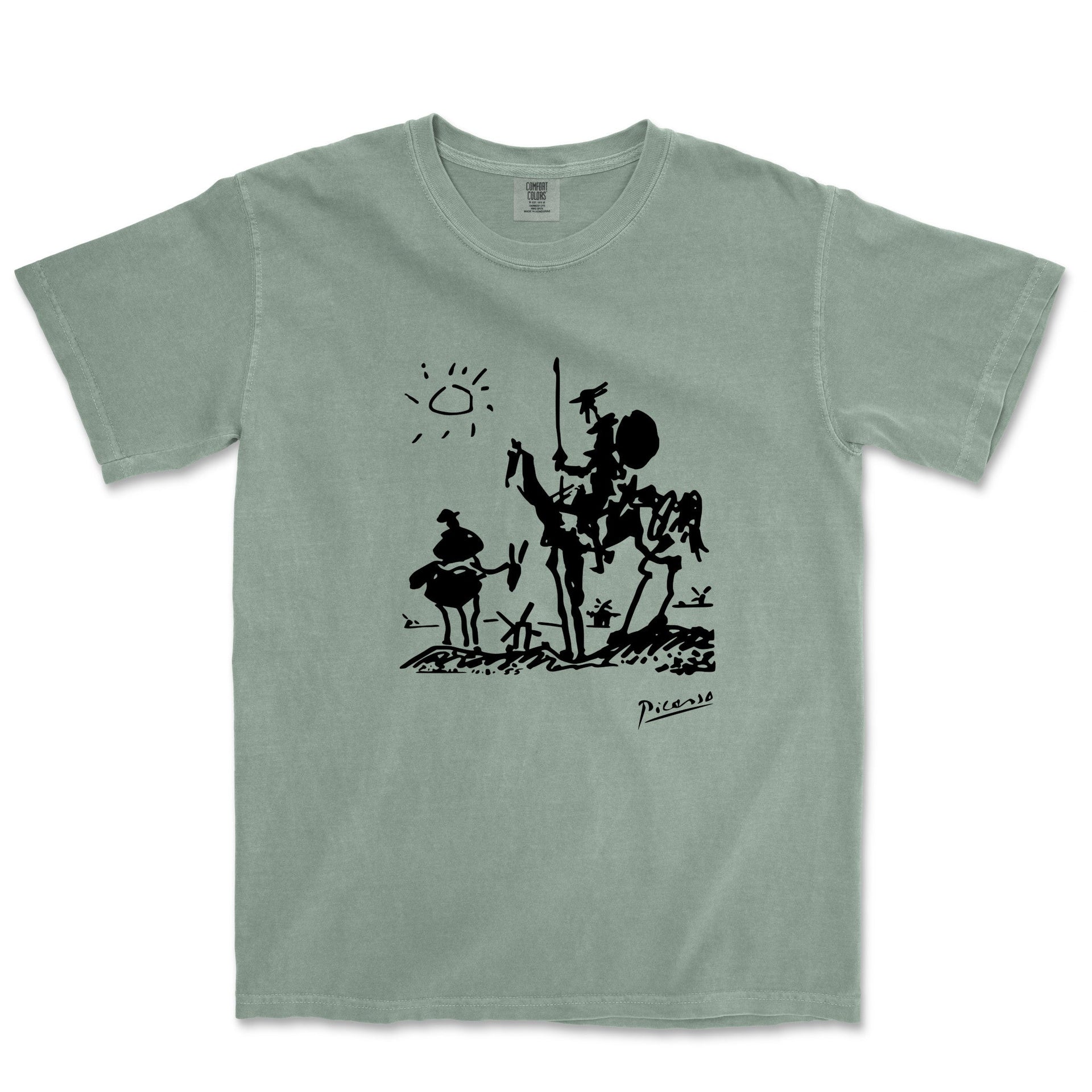 Picasso Don Quixote of La Mancha Garment - Dyed T-Shirt - Greatest Artists - Harvey Ltd
