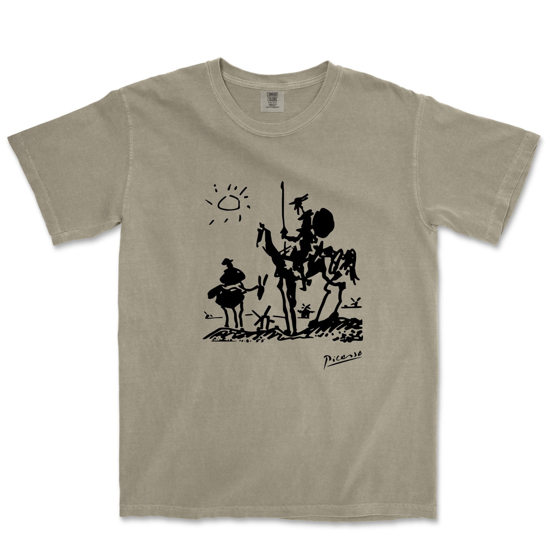 Picasso Don Quixote of La Mancha Garment - Dyed T-Shirt - Greatest Artists - Harvey Ltd