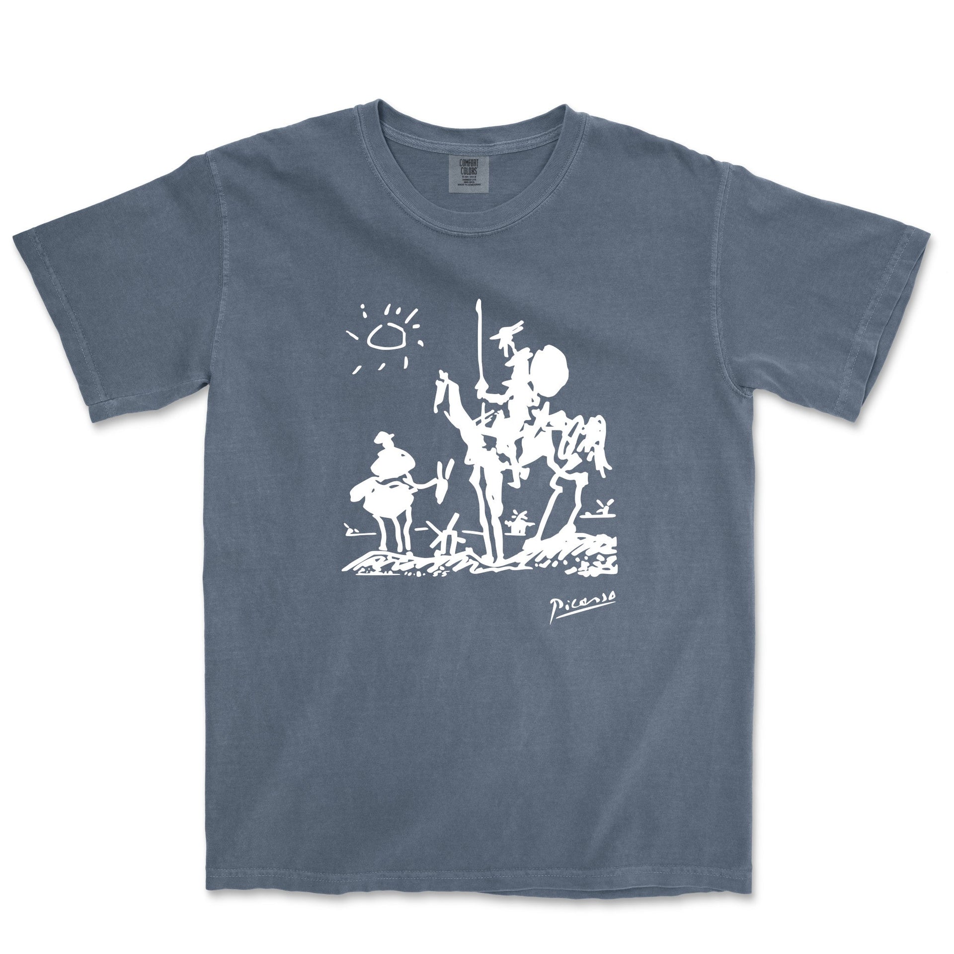 Picasso Don Quixote of La Mancha Garment - Dyed T-Shirt - Greatest Artists - Harvey Ltd