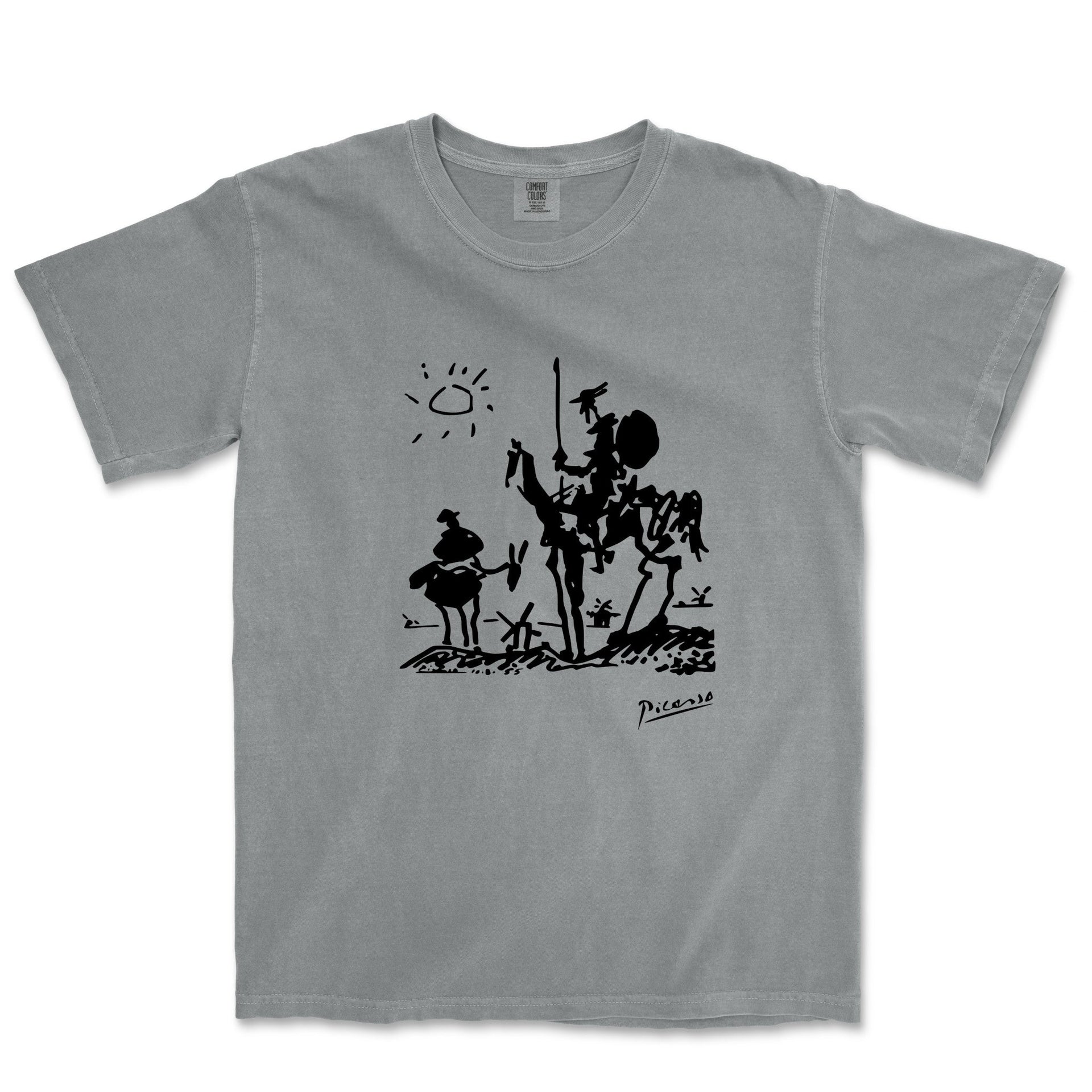 Picasso Don Quixote of La Mancha Garment - Dyed T-Shirt - Greatest Artists - Harvey Ltd