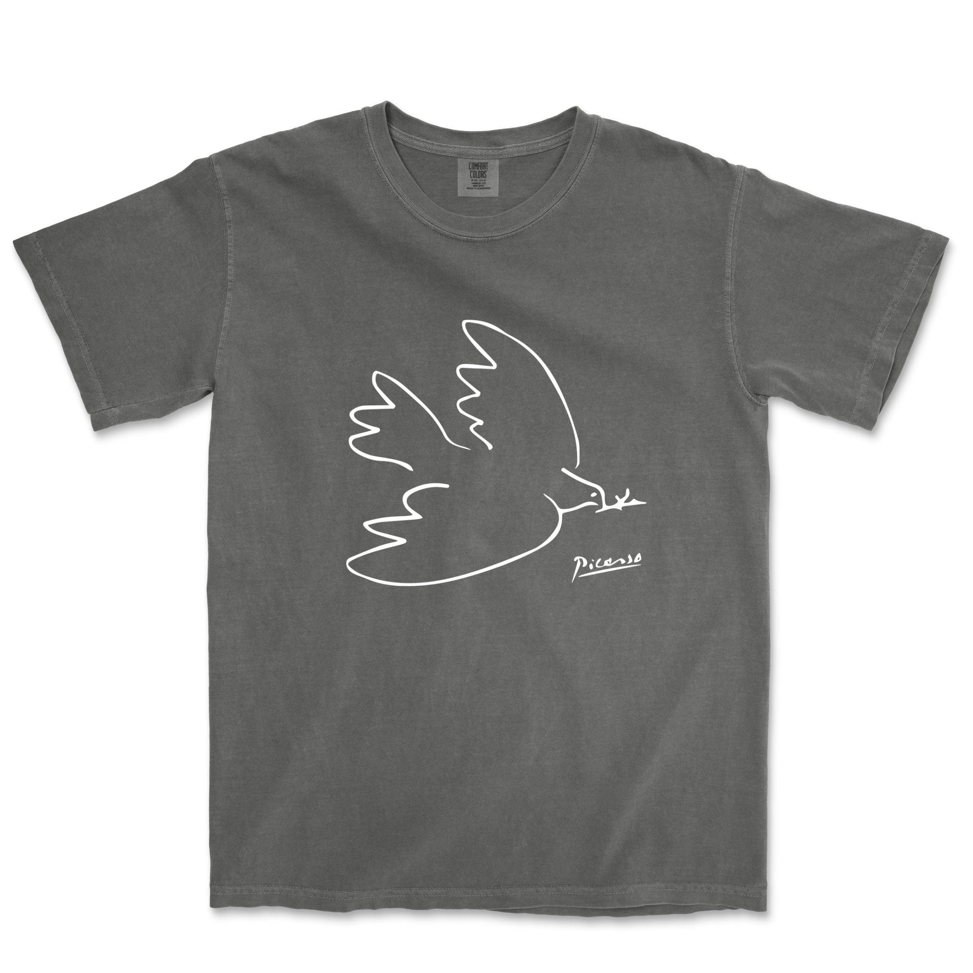 Picasso Dove of Peace Garment - Dyed T-Shirt - Greatest Artists - Harvey Ltd