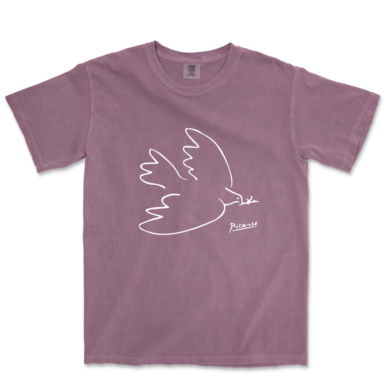 Picasso Dove of Peace Garment - Dyed T-Shirt - Greatest Artists - Harvey Ltd