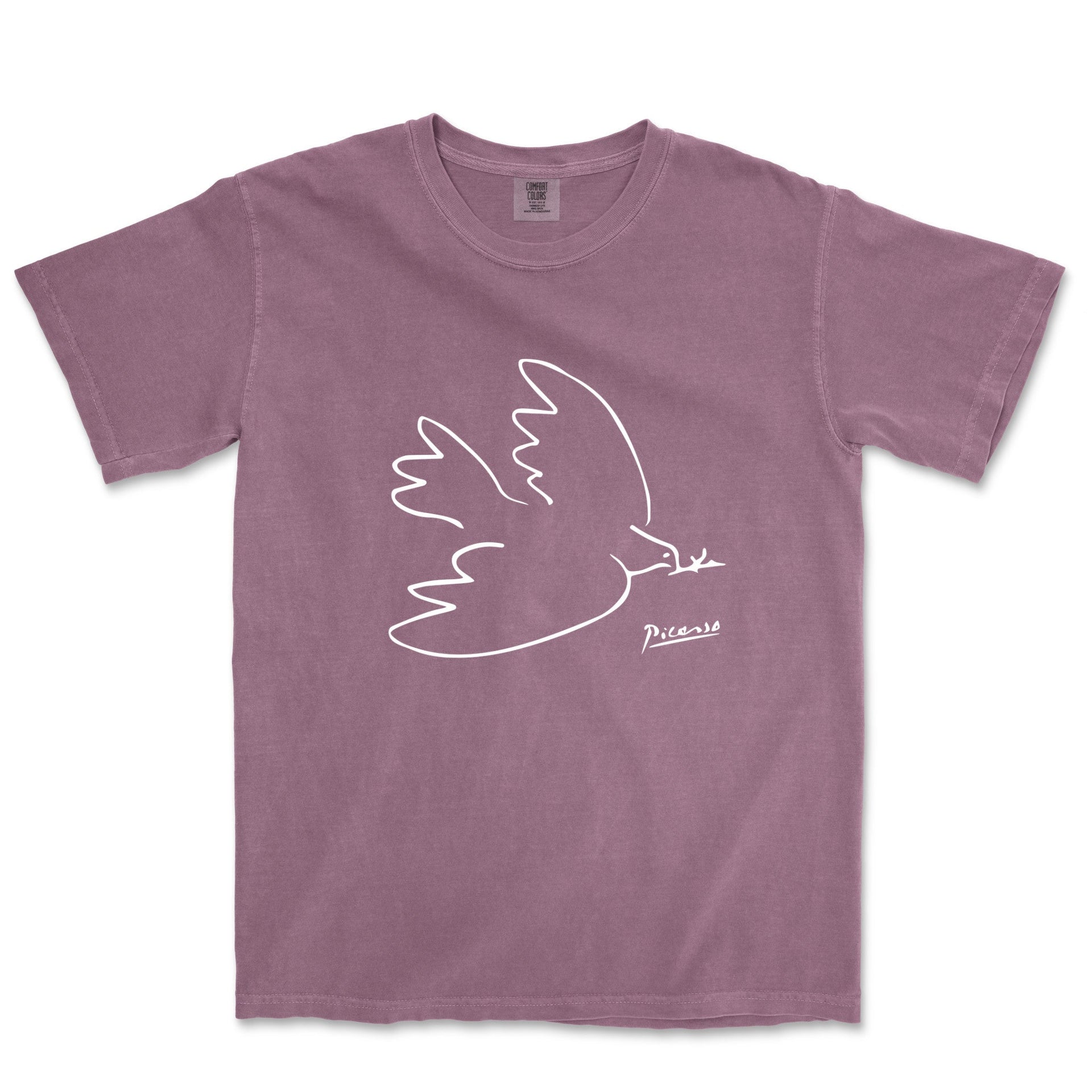 Picasso Dove of Peace Garment - Dyed T-Shirt - Greatest Artists - Harvey Ltd