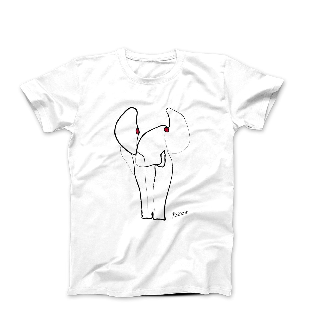 Picasso Elephant Line Drawing T-shirt - Greatest Artists - Harvey Ltd