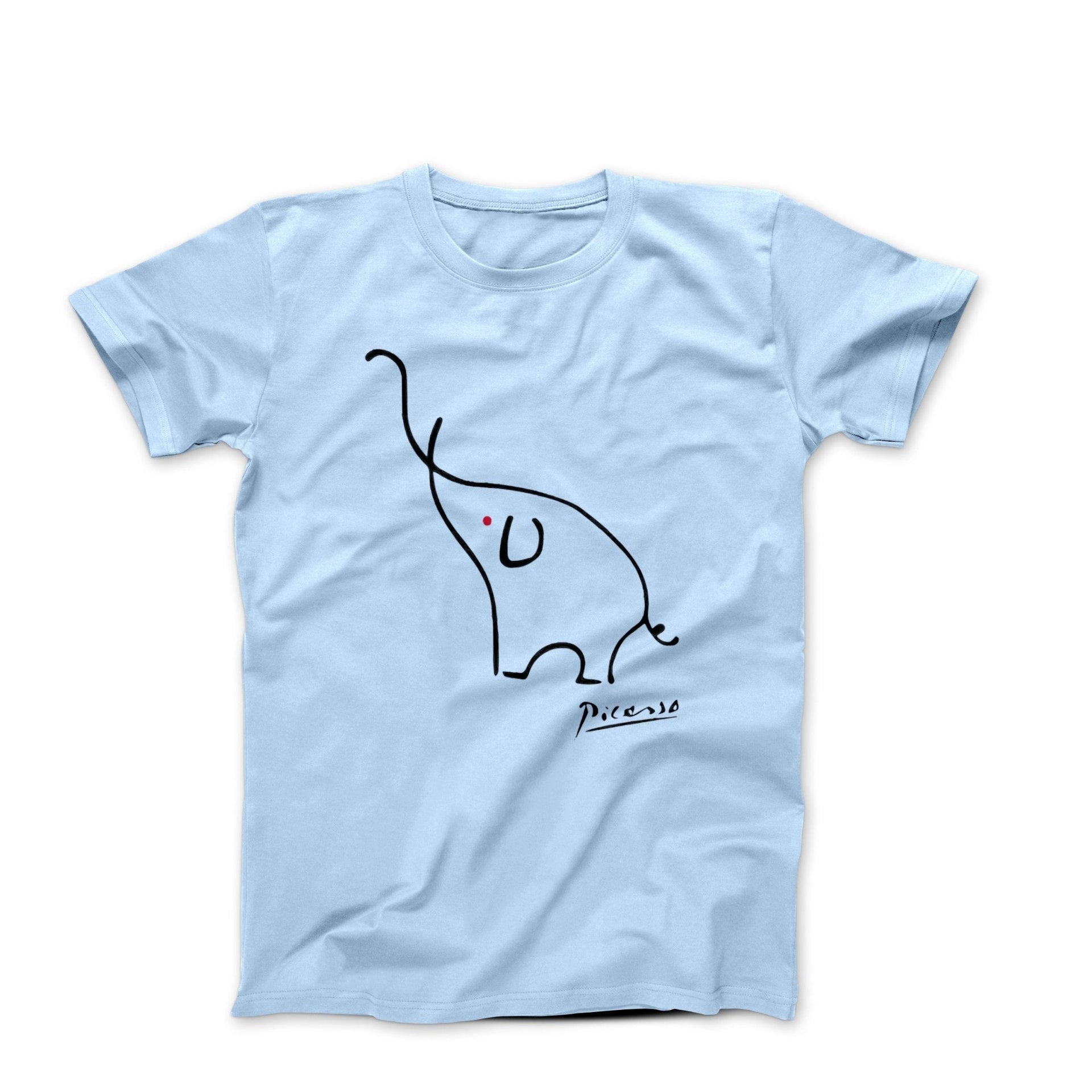 Picasso Elephant Line Sketch T-shirt - Greatest Artists - Harvey Ltd