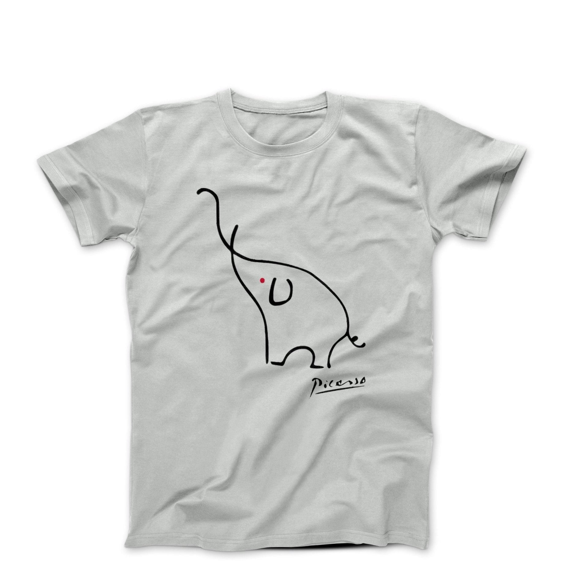 Picasso Elephant Line Sketch T-shirt - Greatest Artists - Harvey Ltd