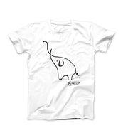 Picasso Elephant Line Sketch T-shirt - Greatest Artists - Harvey Ltd