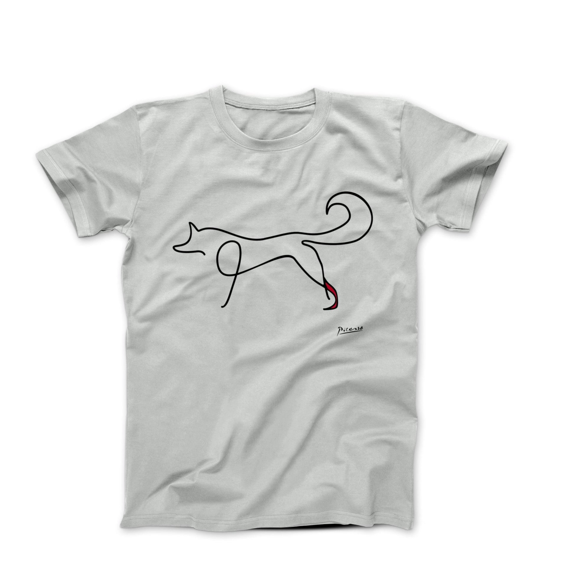 Picasso Fox Line Sketch T-shirt - Greatest Artists - Harvey Ltd