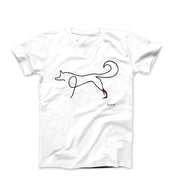 Picasso Fox Line Sketch T-shirt - Greatest Artists - Harvey Ltd