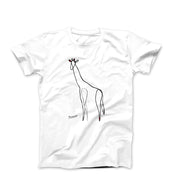 Picasso Giraffe Line Sketch T-shirt - Greatest Artists - Harvey Ltd