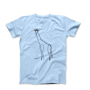 Picasso Giraffe Line Sketch T-shirt - Greatest Artists - Harvey Ltd