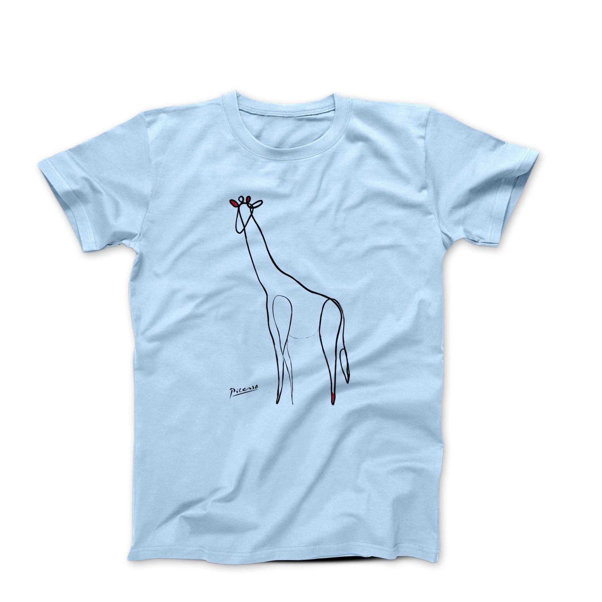 Picasso Giraffe Line Sketch T-shirt - Greatest Artists - Harvey Ltd