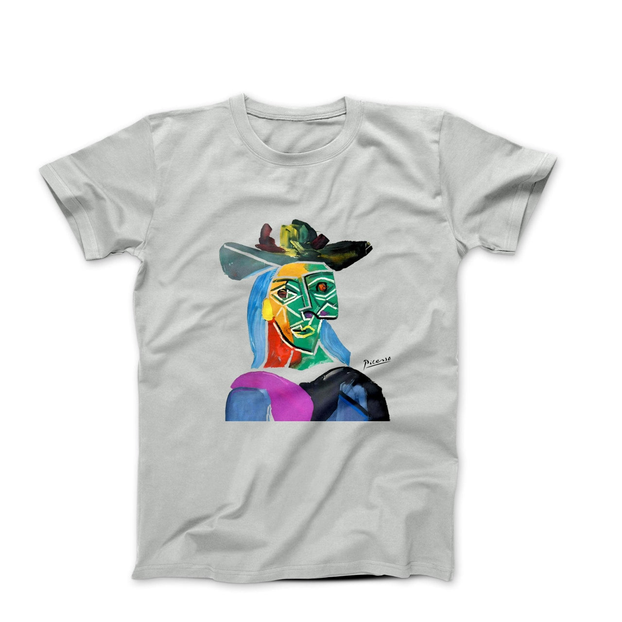Picasso Head of a Woman With Red Ribbon (1939) Art T-shirt - Greatest Artists - Harvey Ltd