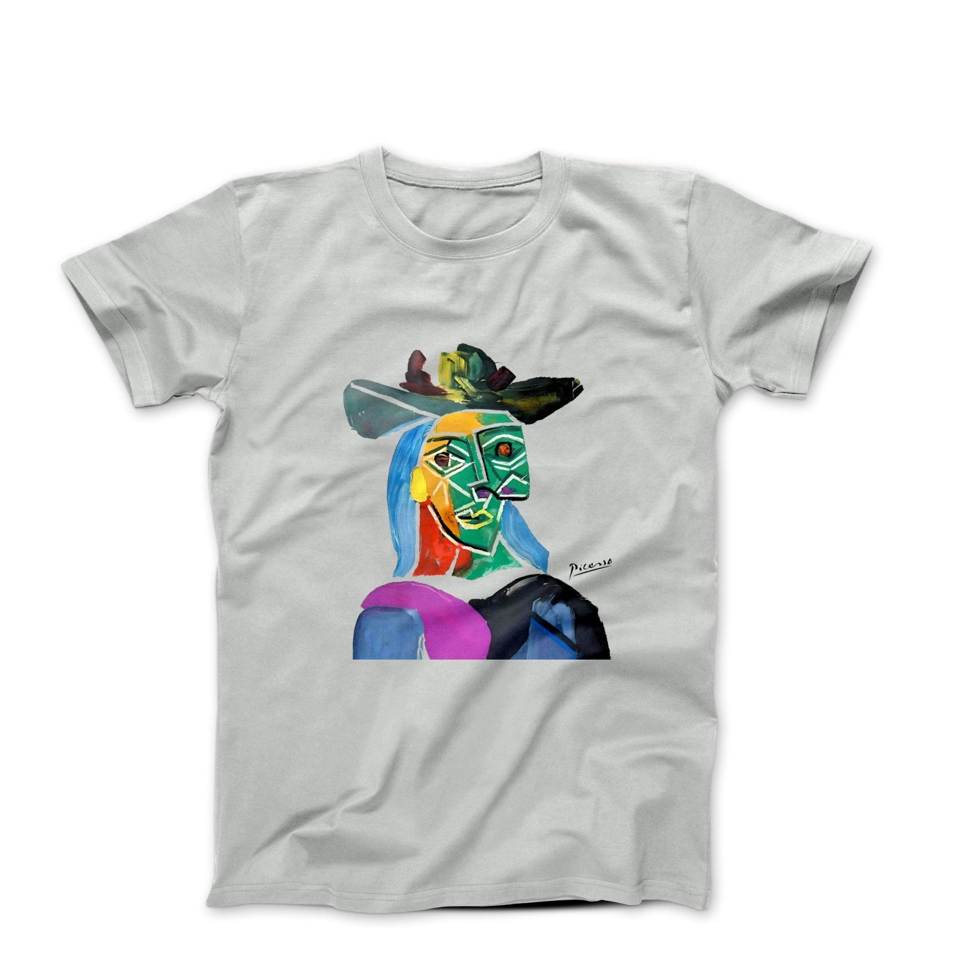 Picasso Head of a Woman With Red Ribbon (1939) Art T-shirt - Greatest Artists - Harvey Ltd