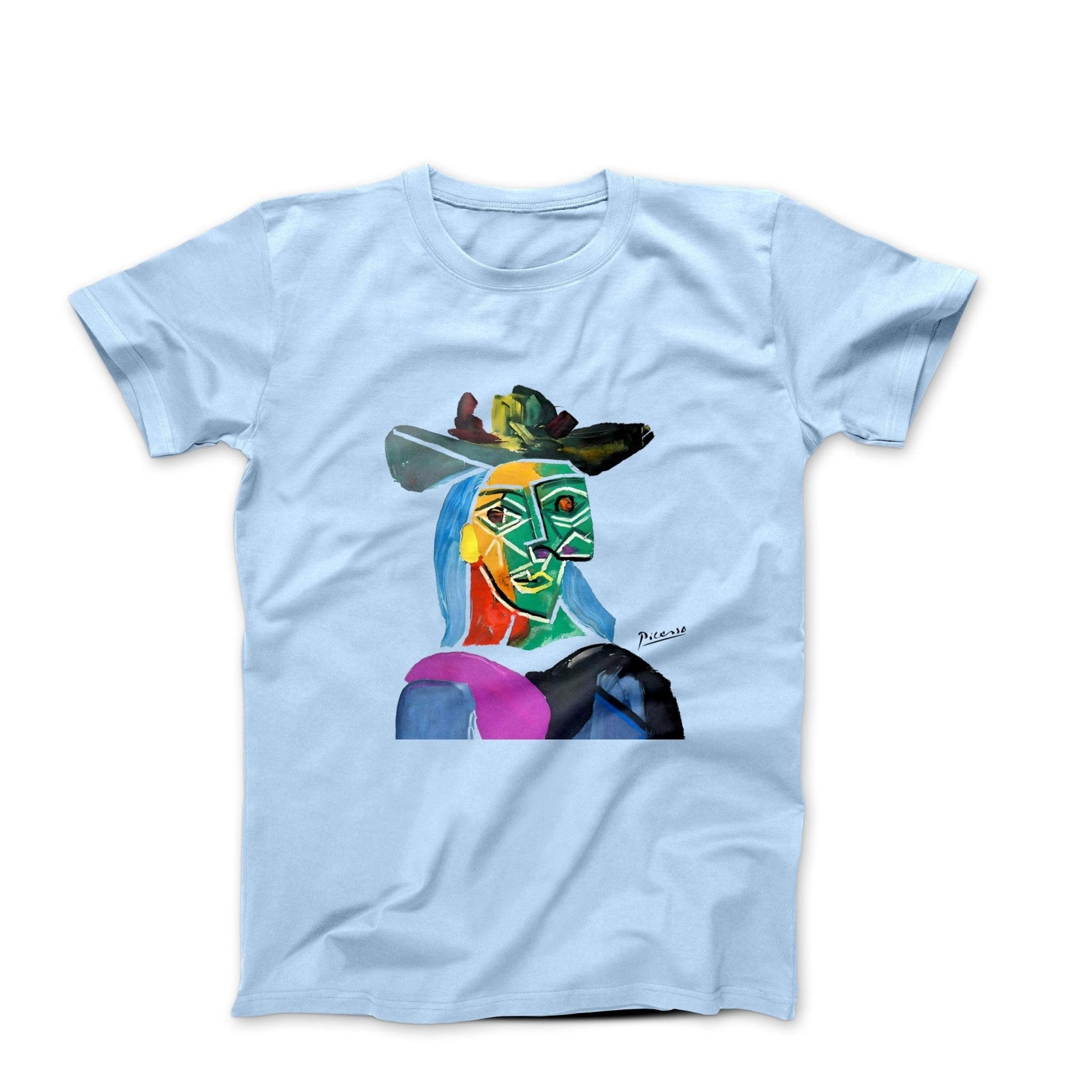 Picasso Head of a Woman With Red Ribbon (1939) Art T-shirt - Greatest Artists - Harvey Ltd