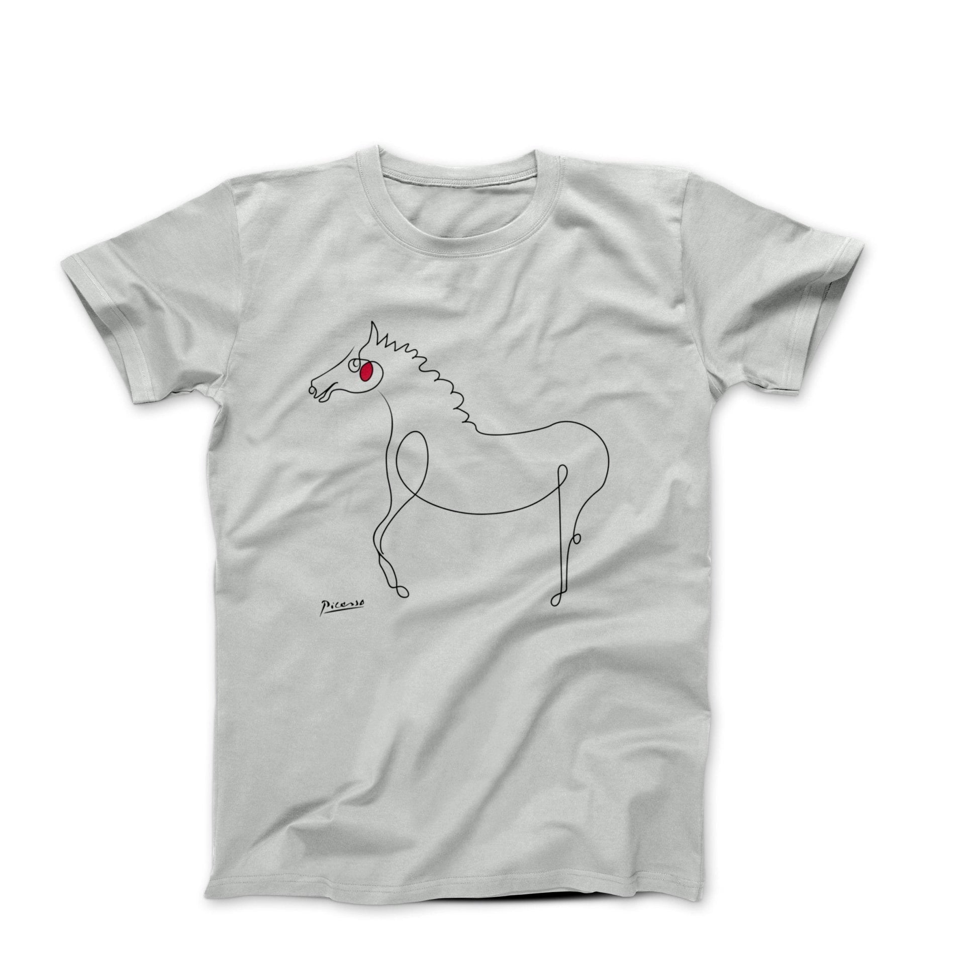 Picasso Horse Line Sketch T-shirt - Greatest Artists - Harvey Ltd