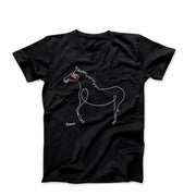 Picasso Horse Line Sketch T-shirt - Greatest Artists - Harvey Ltd