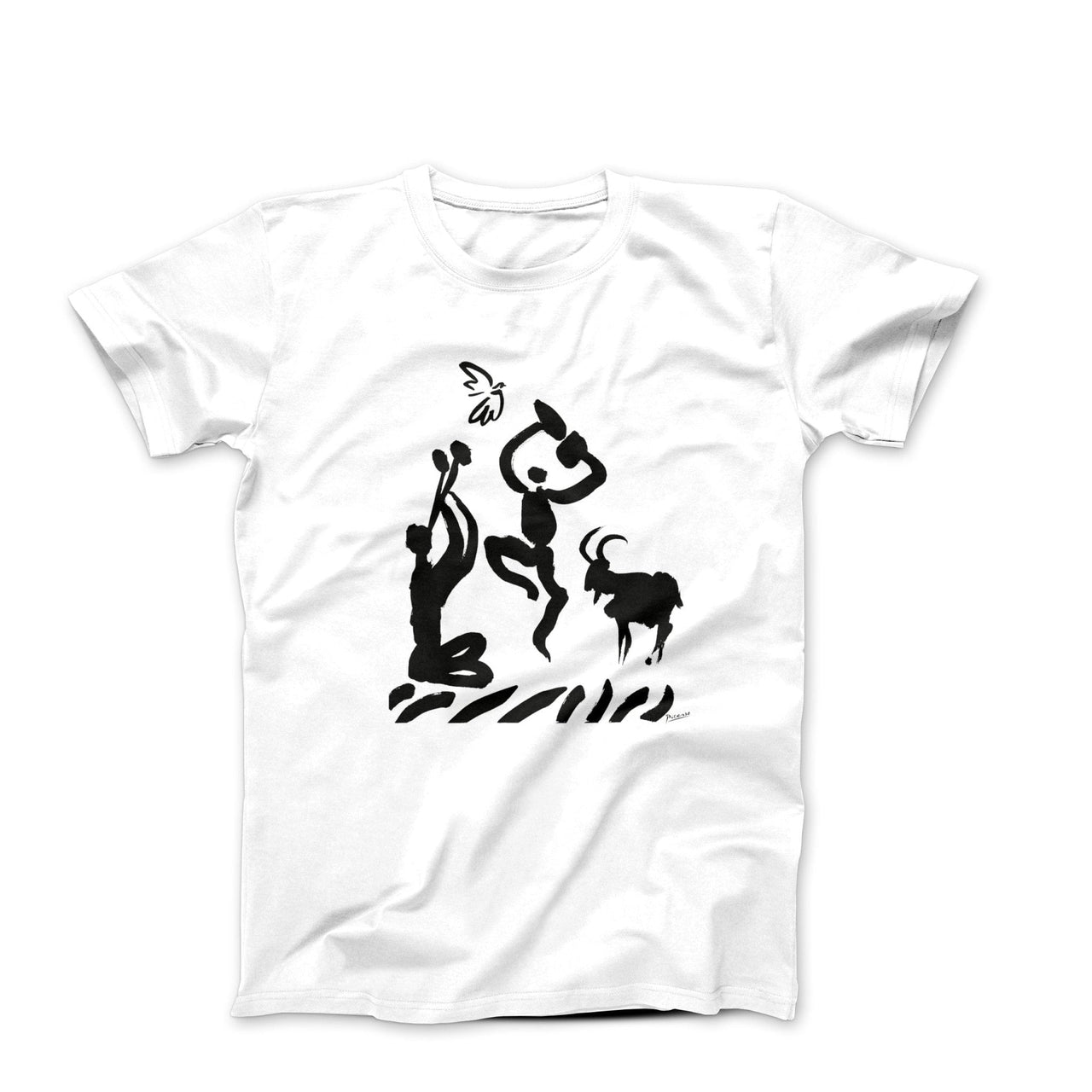 Picasso Joueur de Flute (Flute Player) 1959 T-shirt - Greatest Artists - Harvey Ltd