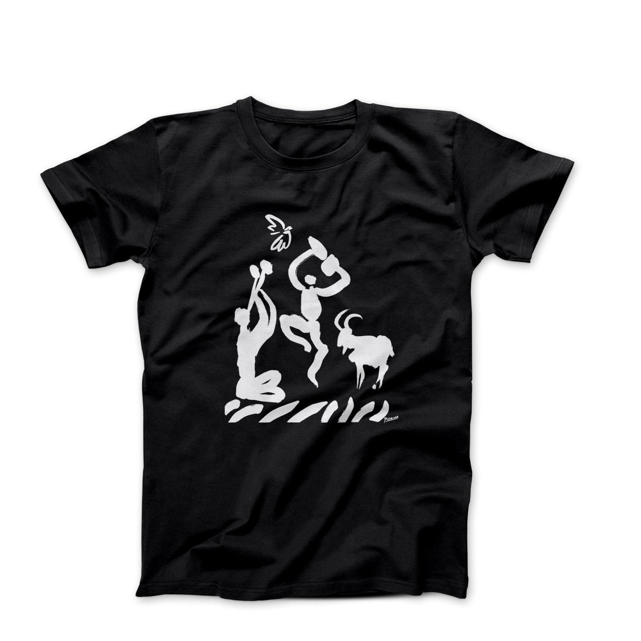 Picasso Joueur de Flute (Flute Player) 1959 T-shirt - Greatest Artists - Harvey Ltd