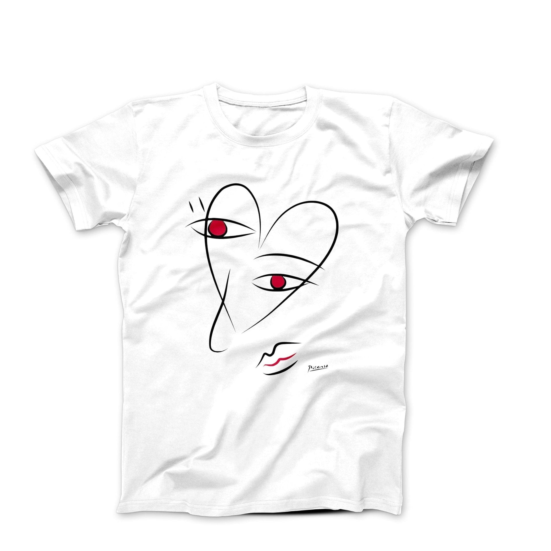 Picasso Ladies of Avignon Line Drawing T-shirt - Greatest Artists - Harvey Ltd