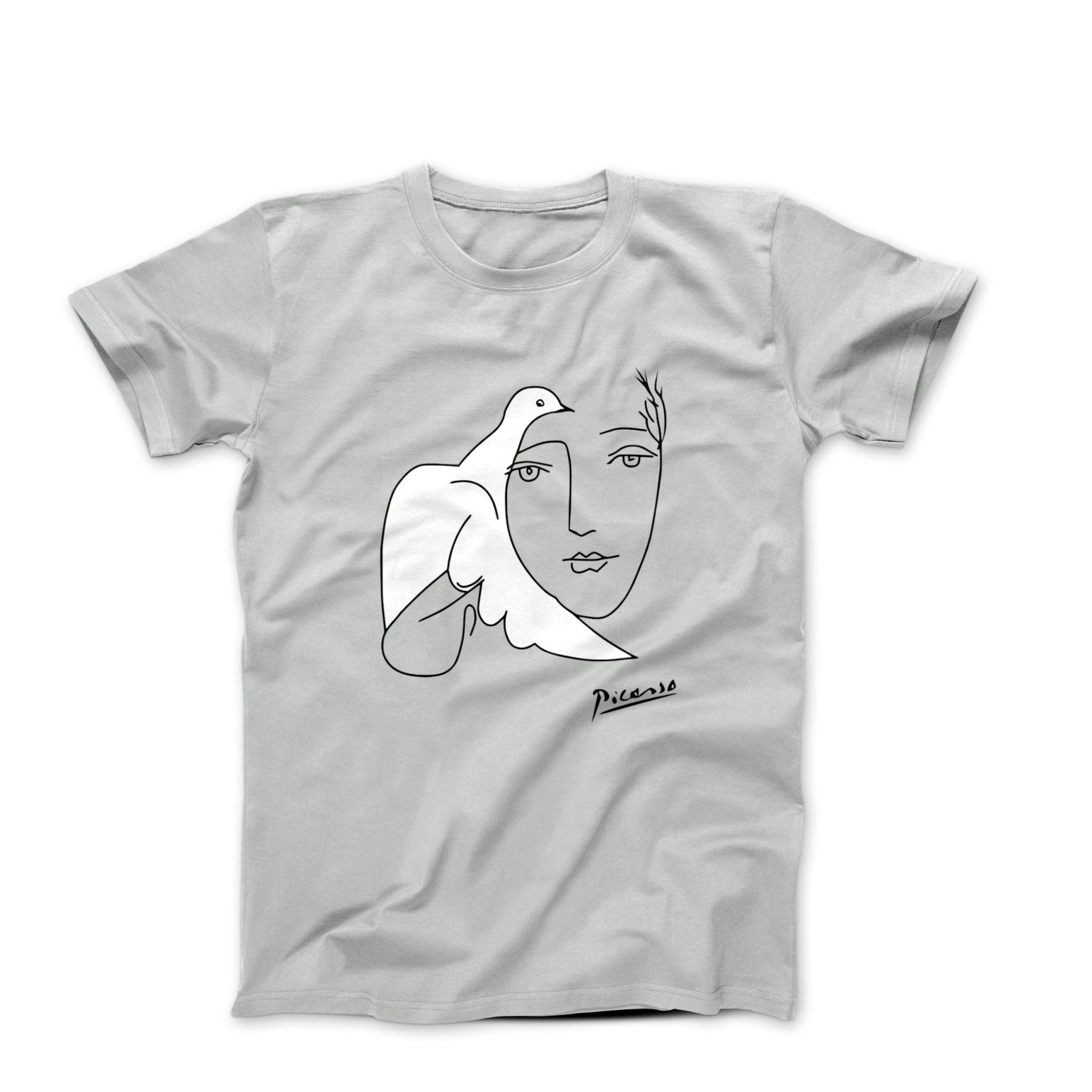 Picasso Peace (Dove and Face) Artwork T-Shirt - Greatest Artists - Harvey Ltd