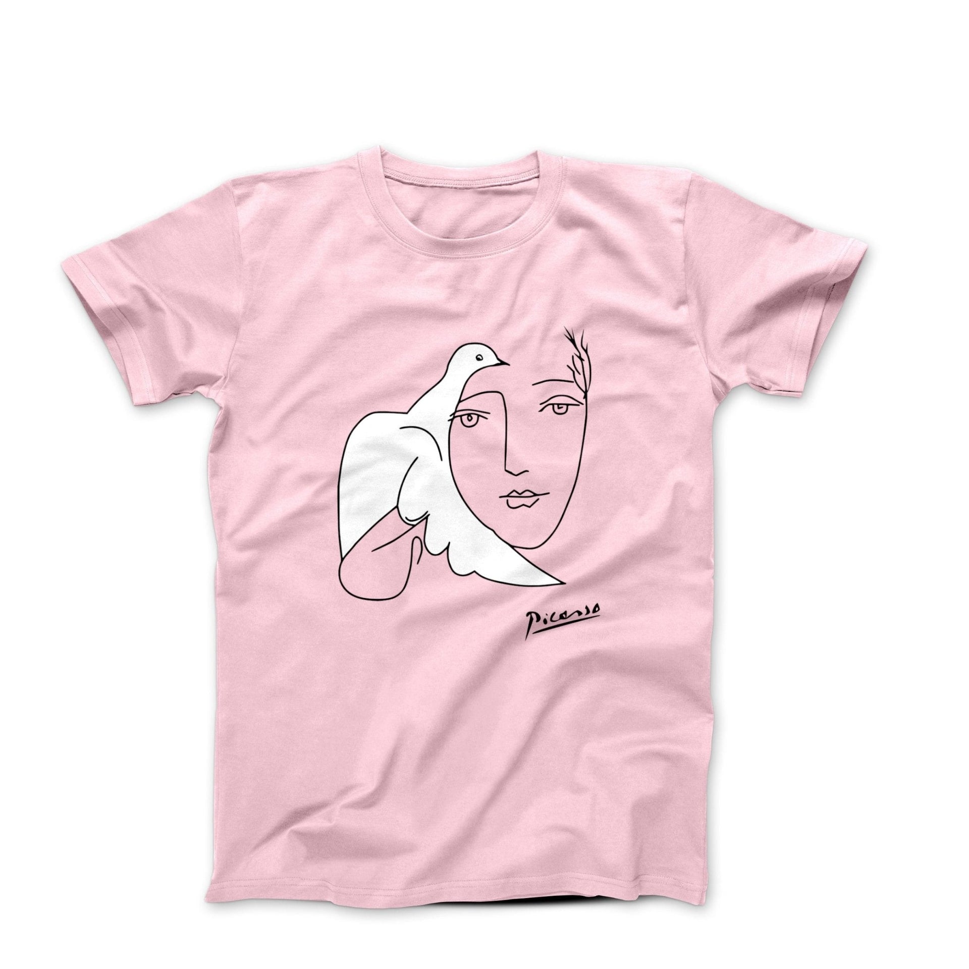 Picasso Peace (Dove and Face) Artwork T-Shirt - Greatest Artists - Harvey Ltd