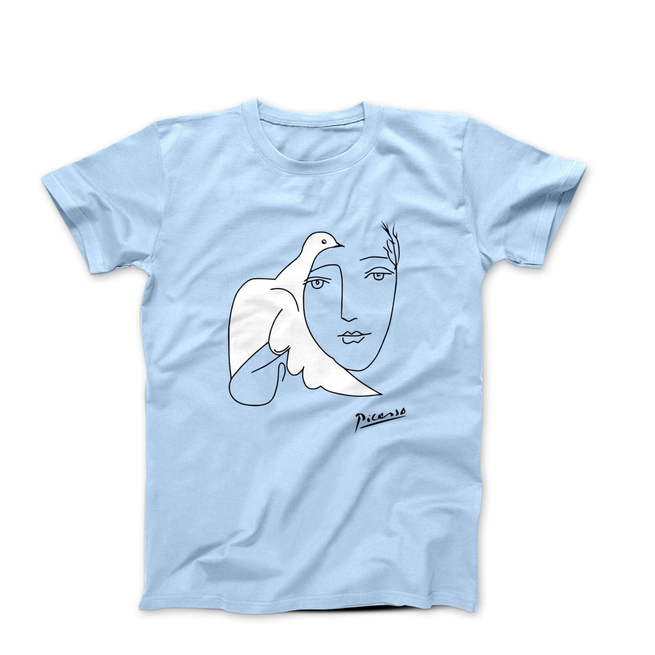 Picasso Peace (Dove and Face) Artwork T-Shirt - Greatest Artists - Harvey Ltd