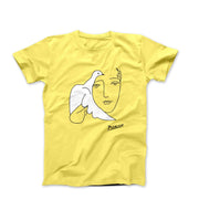 Picasso Peace (Dove and Face) Artwork T-Shirt - Greatest Artists - Harvey Ltd