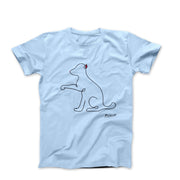 Picasso Puppy Line Sketch T-shirt - Greatest Artists - Harvey Ltd