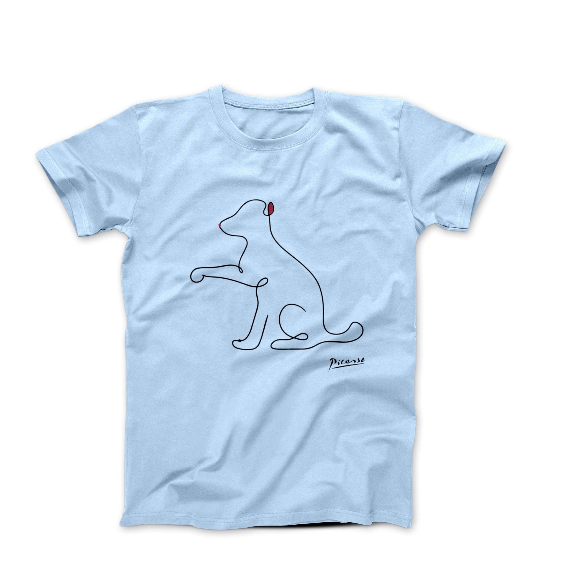 Picasso Puppy Line Sketch T-shirt - Greatest Artists - Harvey Ltd