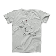 Picasso Puppy Line Sketch T-shirt - Greatest Artists - Harvey Ltd