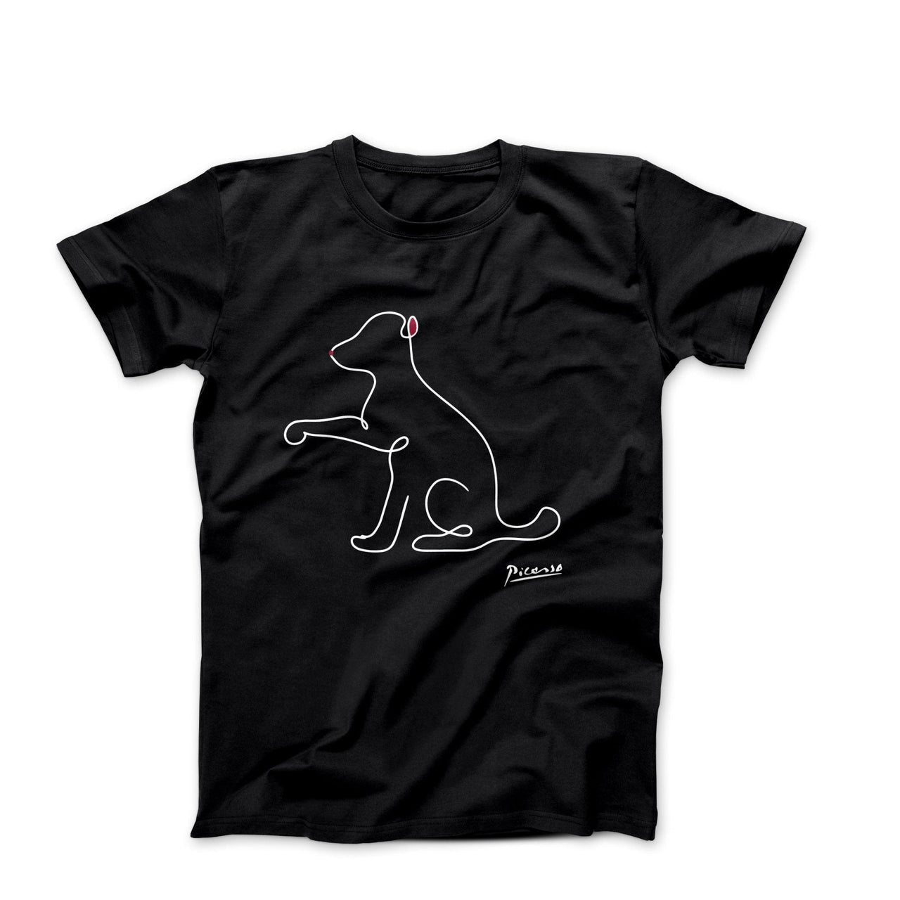 Picasso Puppy Line Sketch T-shirt - Greatest Artists - Harvey Ltd