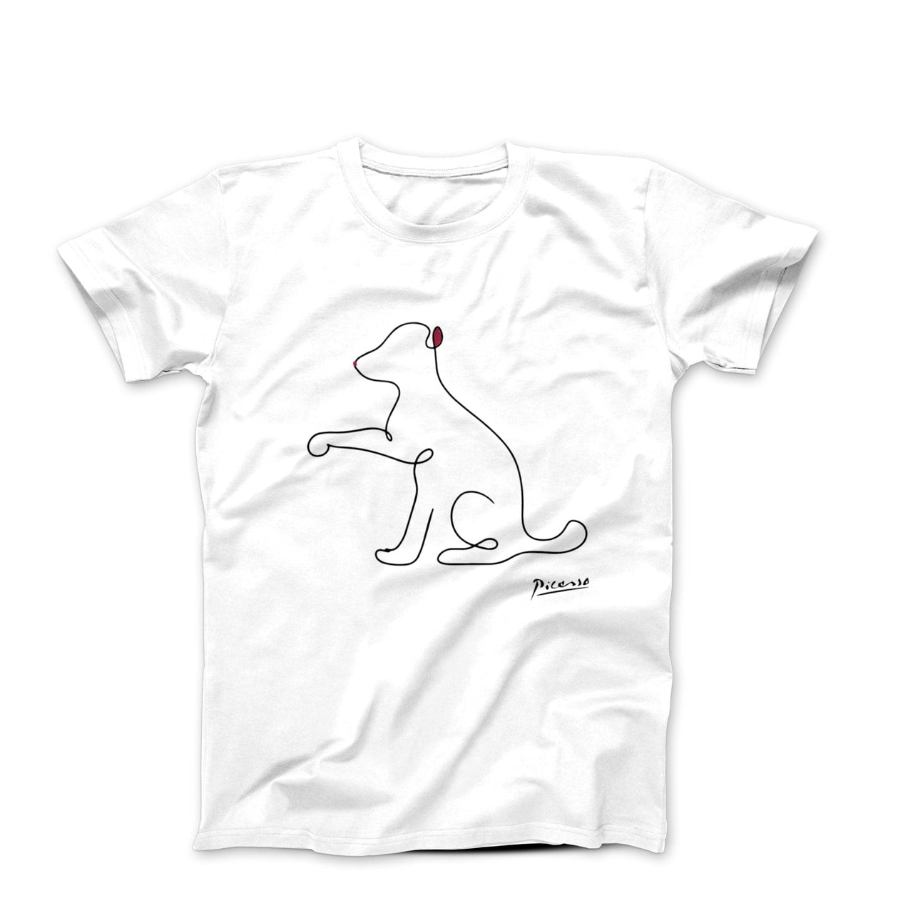 Picasso Puppy Line Sketch T-shirt - Greatest Artists - Harvey Ltd