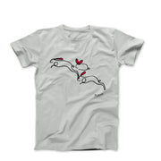Picasso Rabbits Line Sketch T-shirt - Greatest Artists - Harvey Ltd