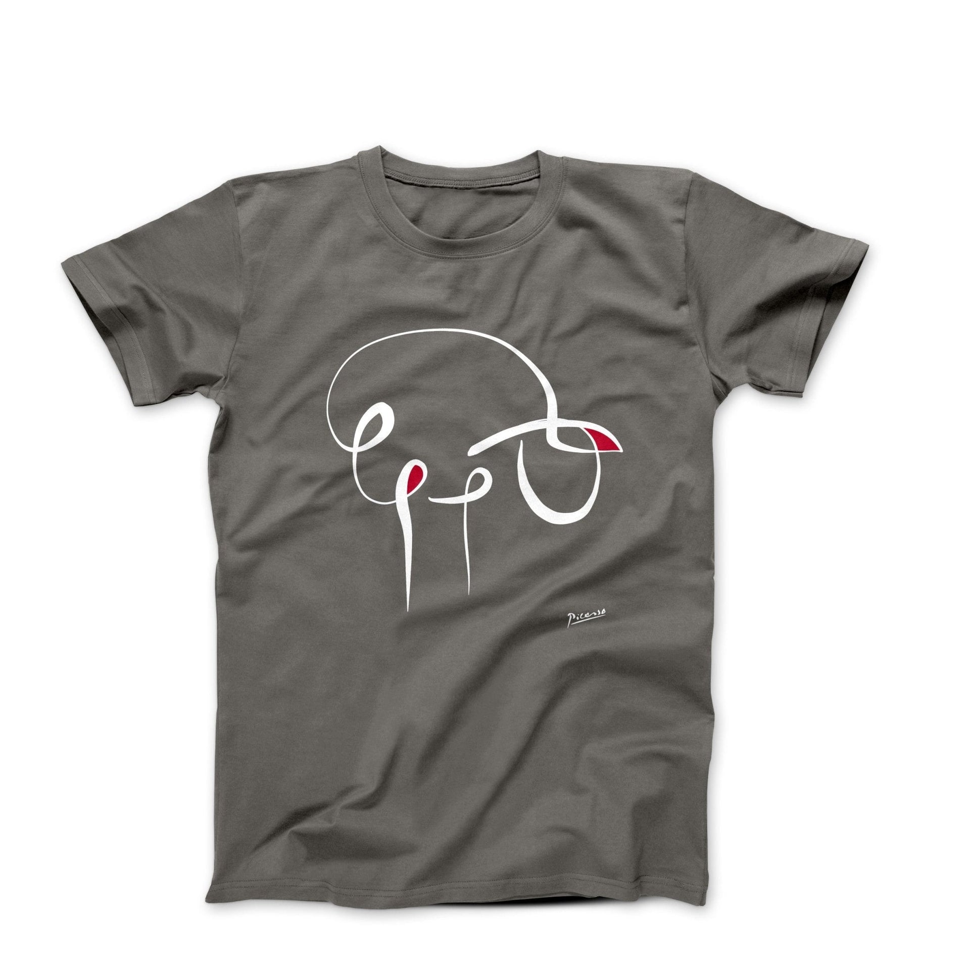 Picasso Sheep Line Sketch T-shirt - Greatest Artists - Harvey Ltd