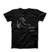 Picasso Stretching Cat Artwork T-shirt - Greatest Artists - Harvey Ltd