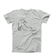 Picasso Stretching Cat Artwork T-shirt - Greatest Artists - Harvey Ltd