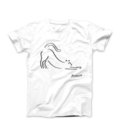 Picasso Stretching Cat Artwork T-shirt - Greatest Artists - Harvey Ltd