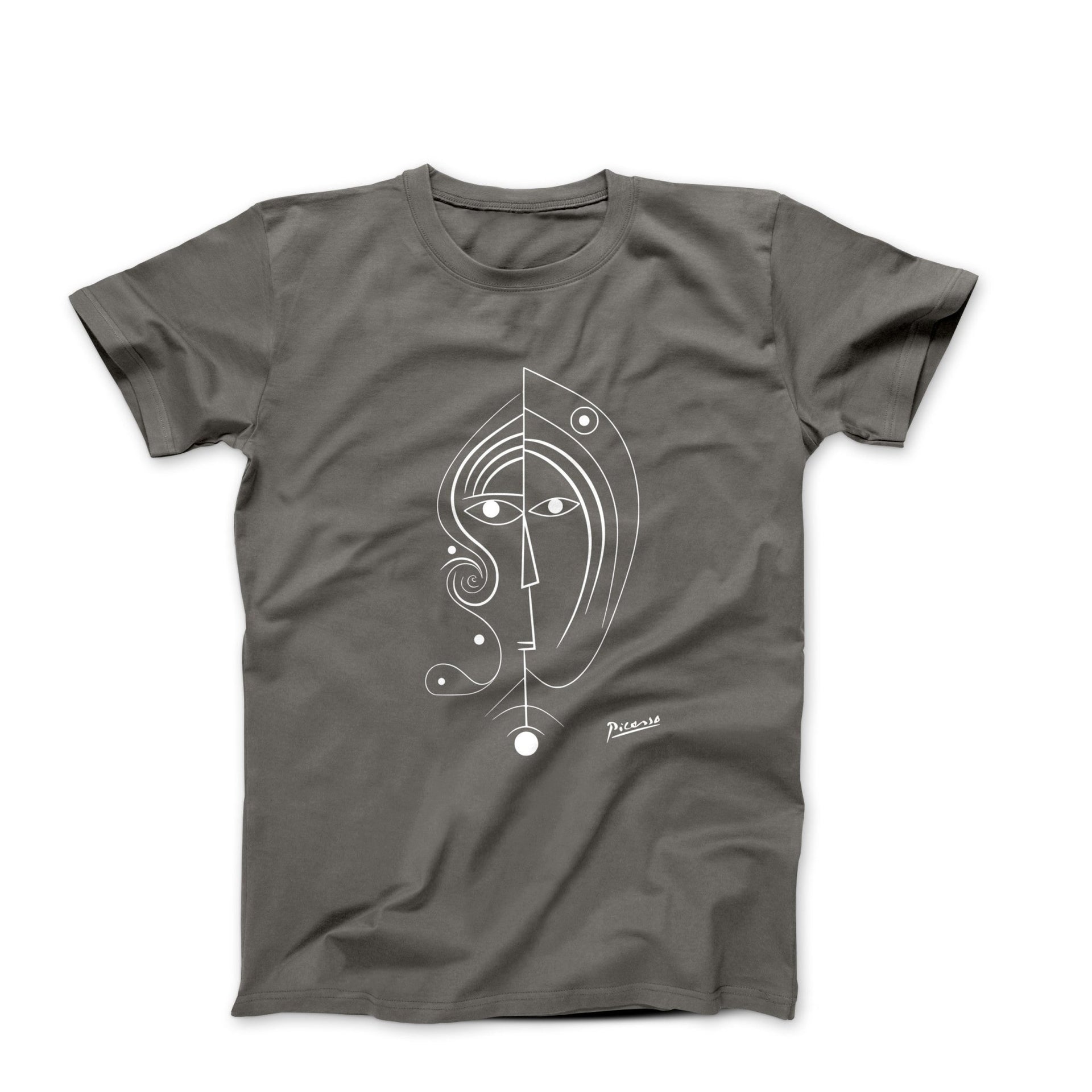 Picasso Surreal Faceless Face Art T-shirt - Greatest Artists - Harvey Ltd