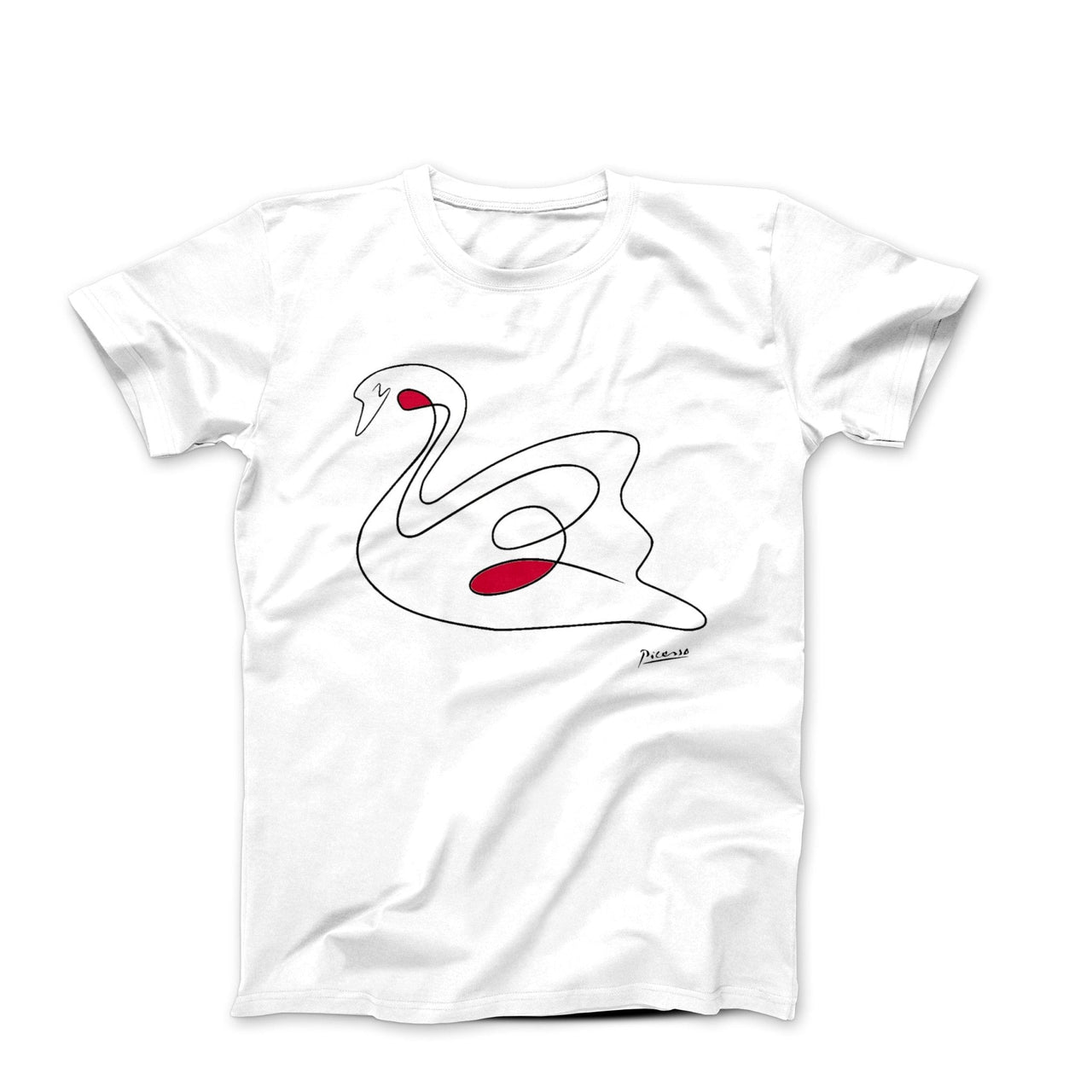 Picasso Swan Line Sketch T-shirt - Greatest Artists - Harvey Ltd