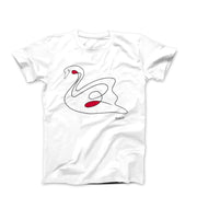 Picasso Swan Line Sketch T-shirt - Greatest Artists - Harvey Ltd