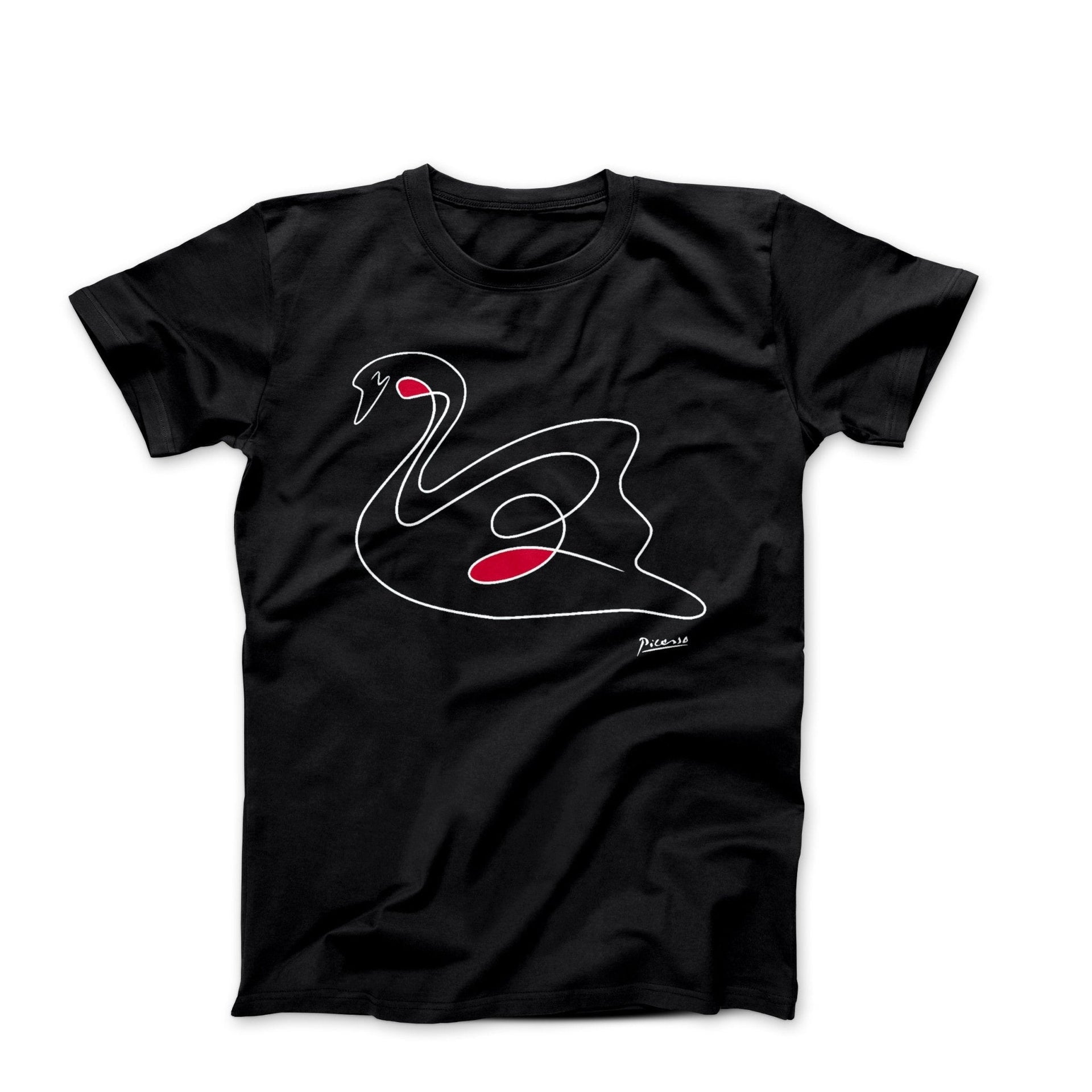 Picasso Swan Line Sketch T-shirt - Greatest Artists - Harvey Ltd