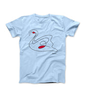 Picasso Swan Line Sketch T-shirt - Greatest Artists - Harvey Ltd